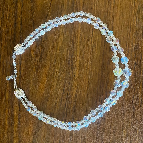 Vintage Lady Ellen AuroraBorealis Crystal Necklace - Picture 7 of 10